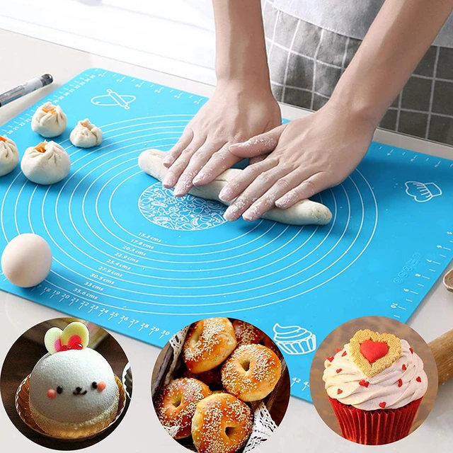 60/50/40cm Silicone Pad Baking Mat Sheet Kneading Dough Mat For