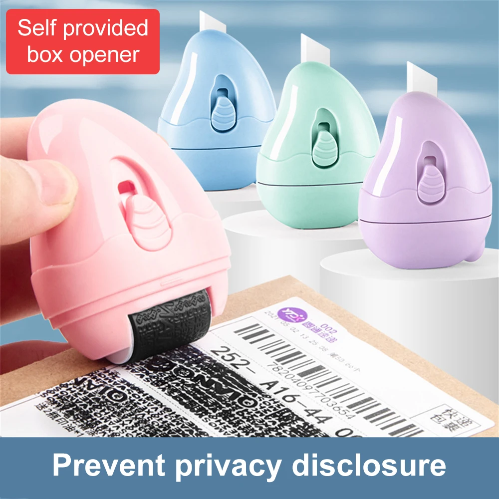 

1Pcs Stamp Roller Anti-Theft Identity Address Blocker Protection ID Seal Smear Privacy Confidential Data Guard Information Data