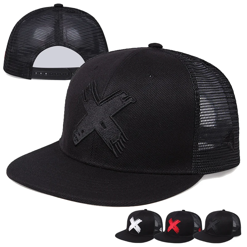 

Breathable Hip Hop Snapback Caps Men's Women's Bone Baseball Cap Rock Band Flat Cap Fitted Cap