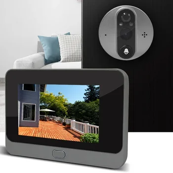 Videocitofono Yuezhe ICam365 con Telecamera Spioncino 3MP, Visione Notturna, WiFi 2.4G, Batteria 5000mAh e Funzione Interfono Digitale