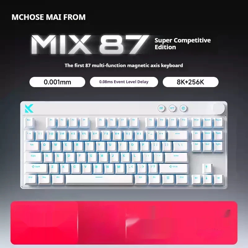 MCHOSE Mix 87 Mechanical Keyboard Magnetic Axis Wired 8K PBT