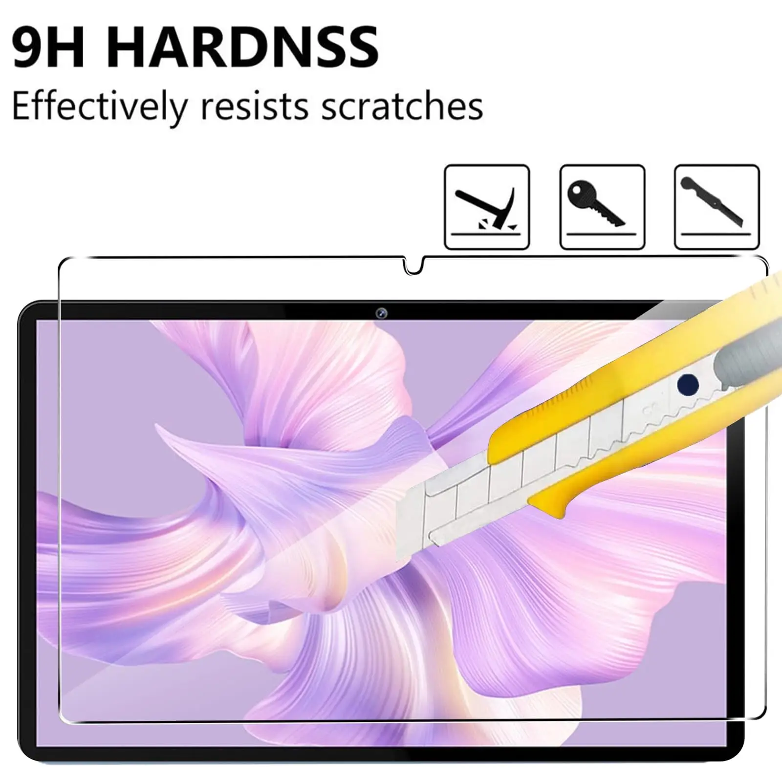 Premium 10.1 Tempered Glass Screen Protector - Anti-Scratch, High Hardness, Bubble-Free, HD Clear