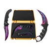 Swayboo CS GO Folding Flip Knife Set Case Butterfly In Knife Empty Box Plastic Storage Gama Box 4