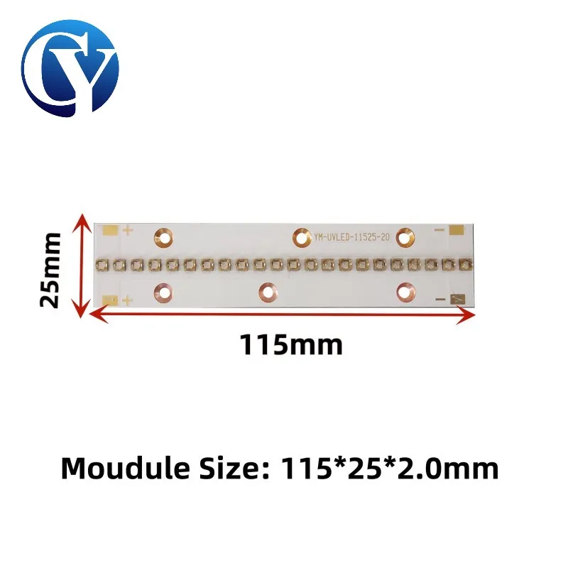405nm UV LED Module 60W High Power 365nm 385nm Curing Lamp Chip 395nm Inkjet Screen Printing 3D Printer