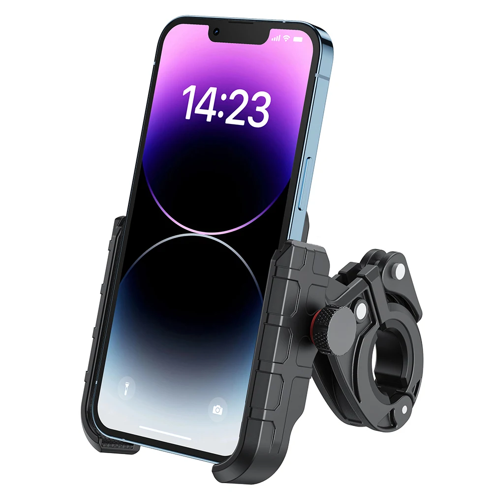 

Universal Bike Phone Holder 360° Rotatable Bicycle Motorcycle Scooter Handlebar Clamp Phone Mount for 5.4-7" Mobile Phone Stand
