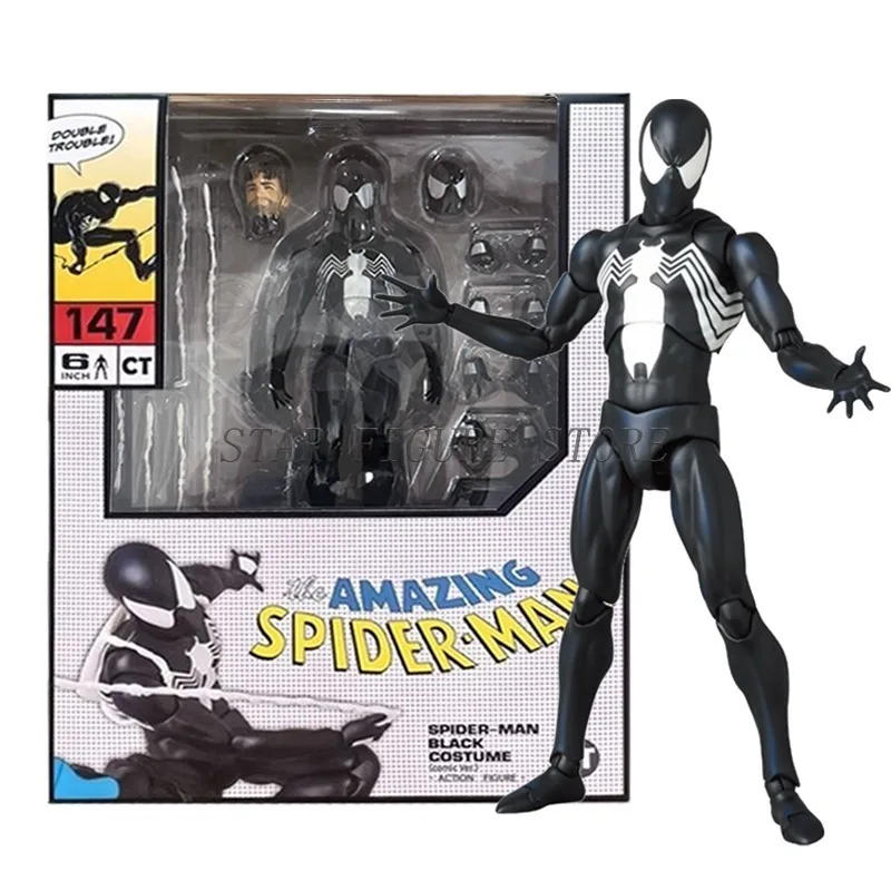 MARVEL MAFEX スパイダーマン & ヴェノム アクションフィギュア 素晴らしいスパイダーマンのヴェノムサイクスアクション