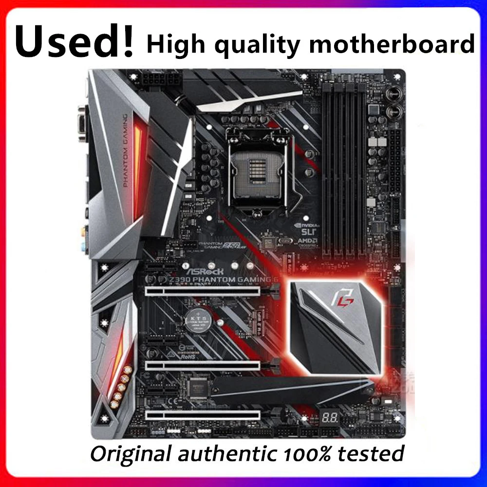 Per (Z390 Phantom Gaming 6 Scheda Madre Desktop Per Intel Z390 Z390M Ddr4 Lga 1151 Desktop Originale Usato Mainboard