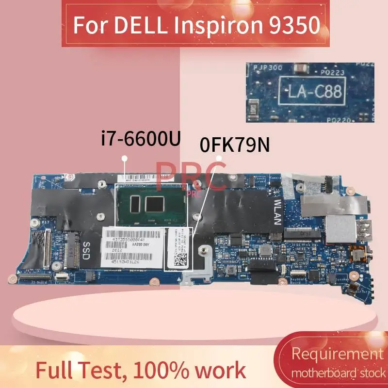 

Оригинальная материнская плата для ноутбука DELL Inspiron P54G 9350