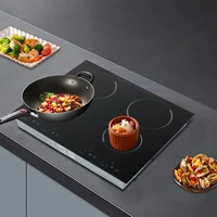 Table de cuisson électrique en céramique 4 feux encastrable infrarouge avec commande tactile en verre microcristallin 6000W pour cuisine domestique 1