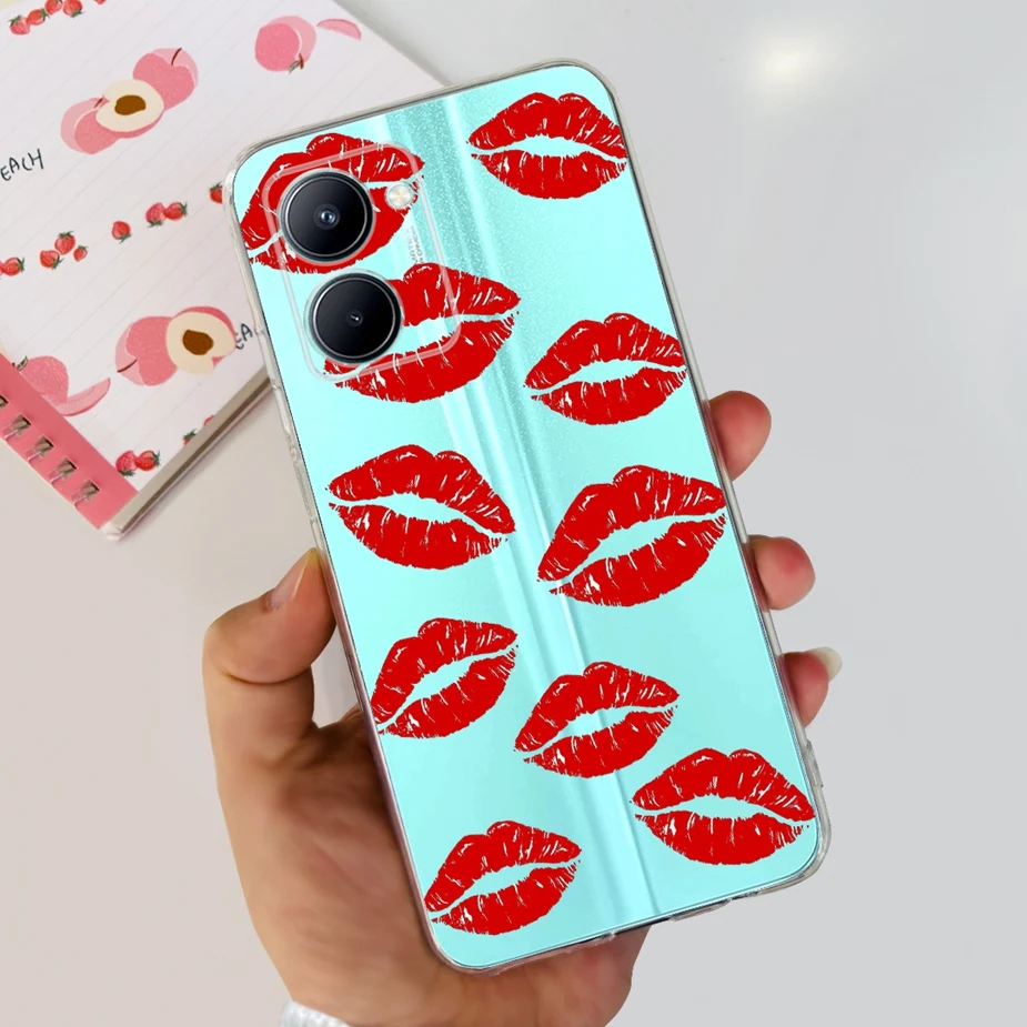 Stylish Painted Soft Silicone Back Cover – 6.5'' Phone Case