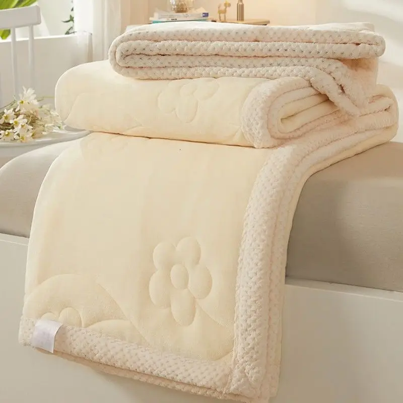 

Thickened plush blanket cover winter super thick coral flannel sofa small cover comforter bed two-sided blanket