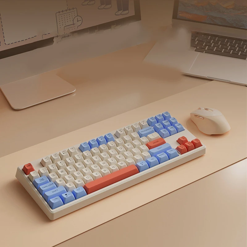 

Игровая механическая клавиатура, светится, беспроводная Игровая USB-клавиатура для настольного ПК/ноутбука, клавиатура и мышь
