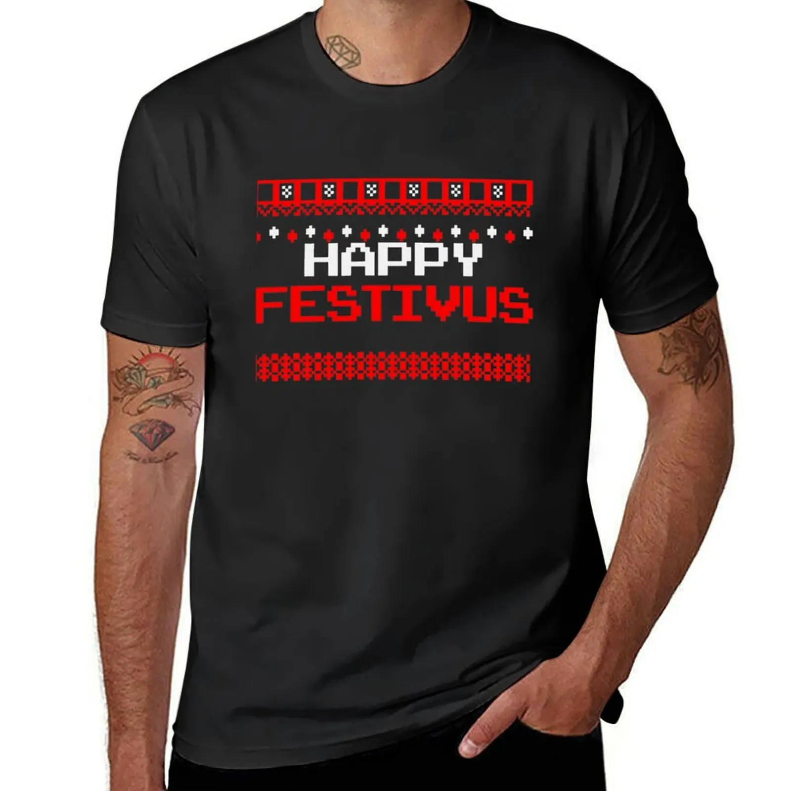 

Happy Festivus - Ugly Christmas Shirt T-Shirt funnys aesthetic clothes oversized funny t shirts for men