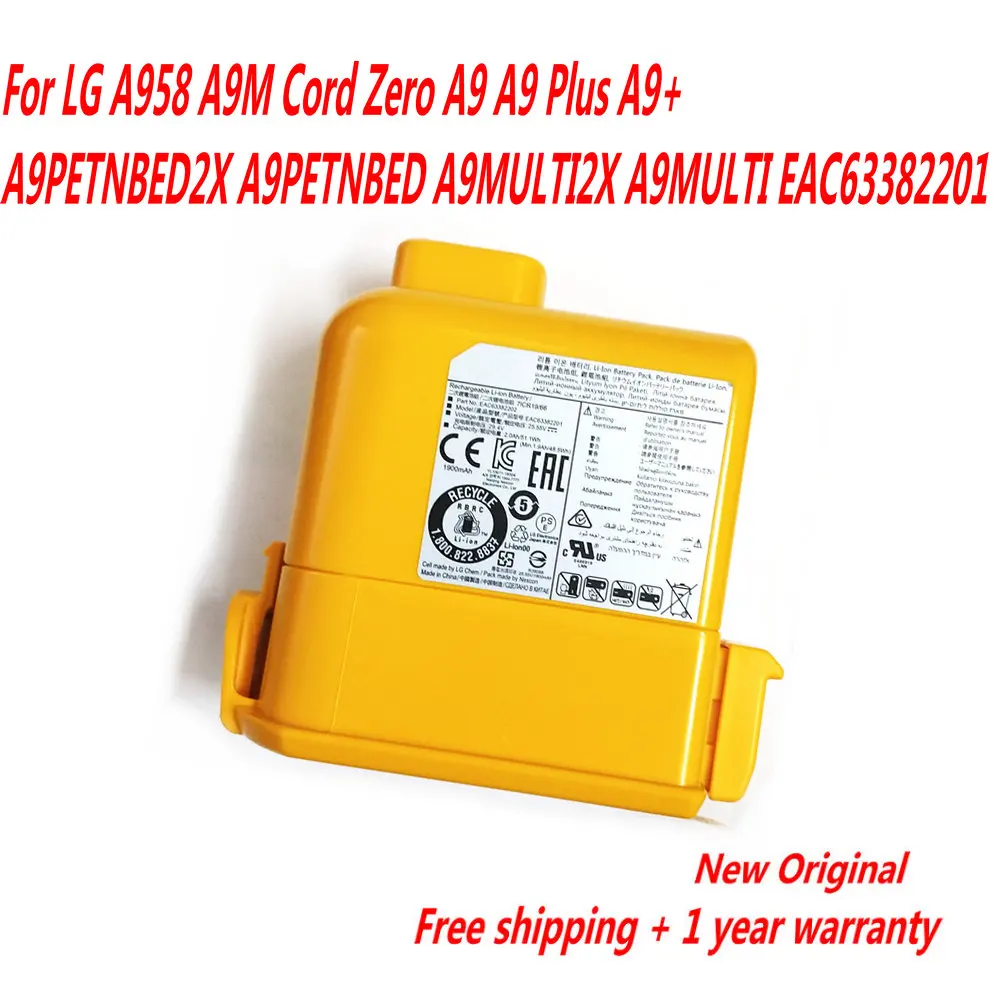 Per Lg A958 A9M Cavo Di Zero A9 A9 Più A9 + A9Petnbed2X A9Petnbed A9Multi2X A9Multi Eac63382201 Batterie Originali