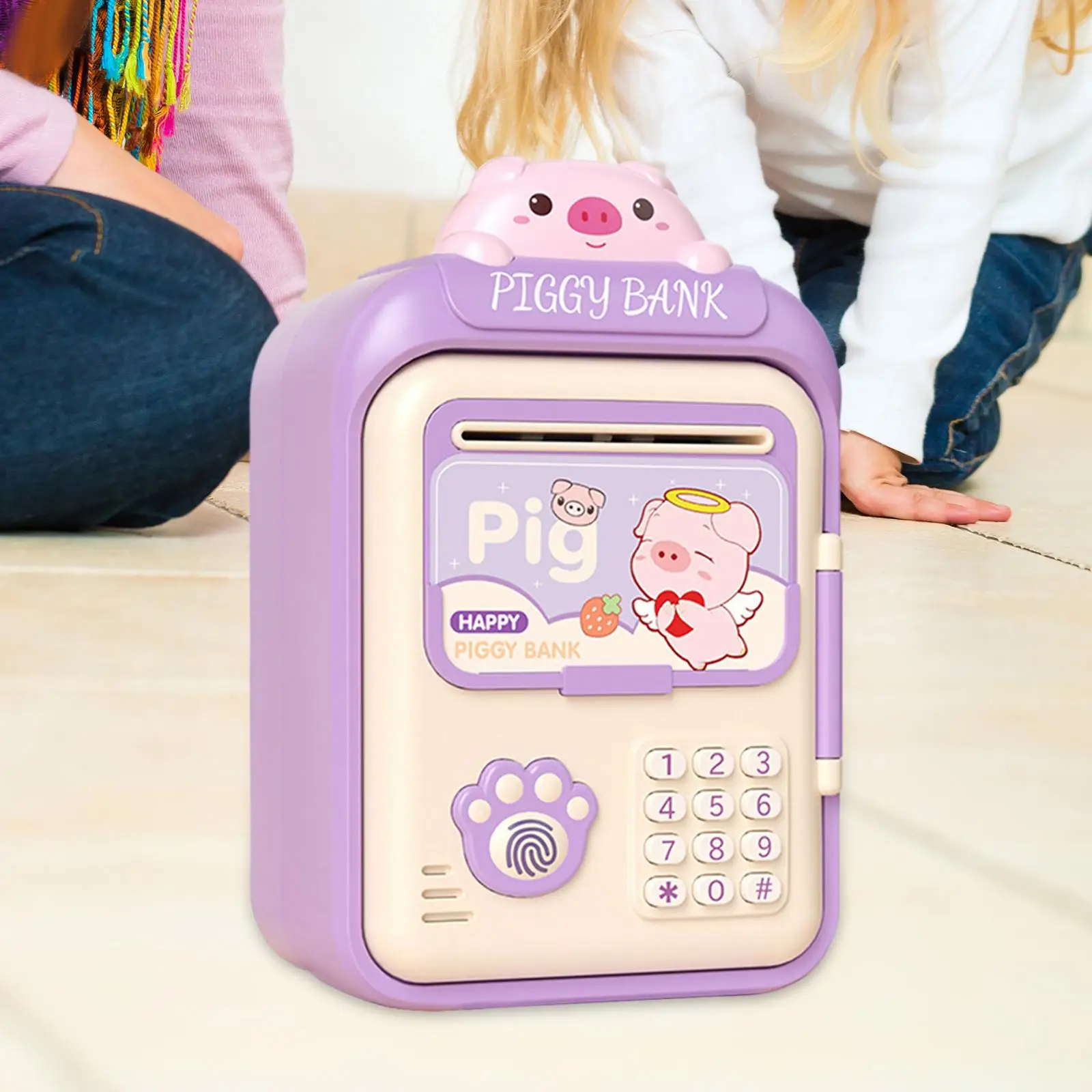ATM Savings Bank with Songs Password Lock Savings Bank Password ATM Machine Electronic Money Saving Box for Gifts Girls Boys 4