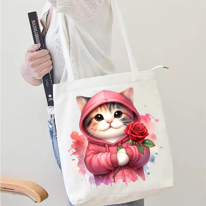 Kitten Cute DIY Ironing Sticker Clothes DTF Graffiti Patch Children's T-Shirt Sticker Hoodie Jacket Patch Washable
