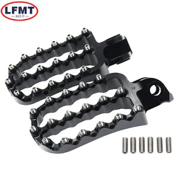 CNC Motorcycle Footpegs - Durable Adventure Foot Rest Pegs (Black)