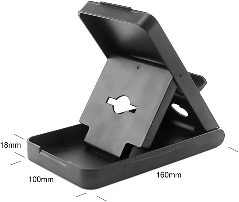 닌텐도 스위치 OLED LITE 콘솔용 조절식 접이식 플레이스탠드, 휴대용 컴팩트 플레이 스탠드 홀더 마운트 브래킷(3단 높이 조절 가능)