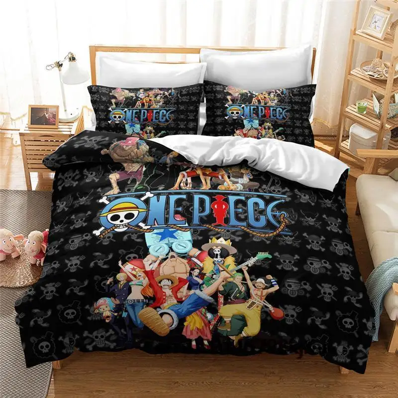 3D ONE PIECE 354 Japan Anime Bed Pillowcases Quilt Duvet Cover Set Double 