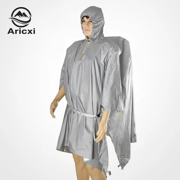 ARICXI Ultralight Hiking Cycling Raincoat Outdoor Awning Camping Mini Tarp Sun Shelter Updated 15D Silicone & Silver Coating 1