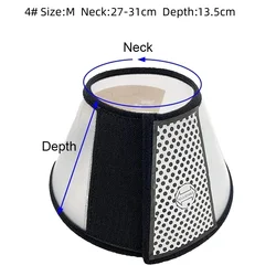 Soft Pet Recovery Collar for Small Dogs and Cats - Anti - Bite Healing Neck Cone (M)