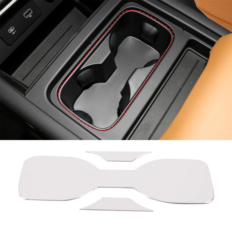 

For Land Rover Defender 110 2023 Car Central Control Scratch Resistant Water Cup Mat Aluminum Alloy Car Accessories