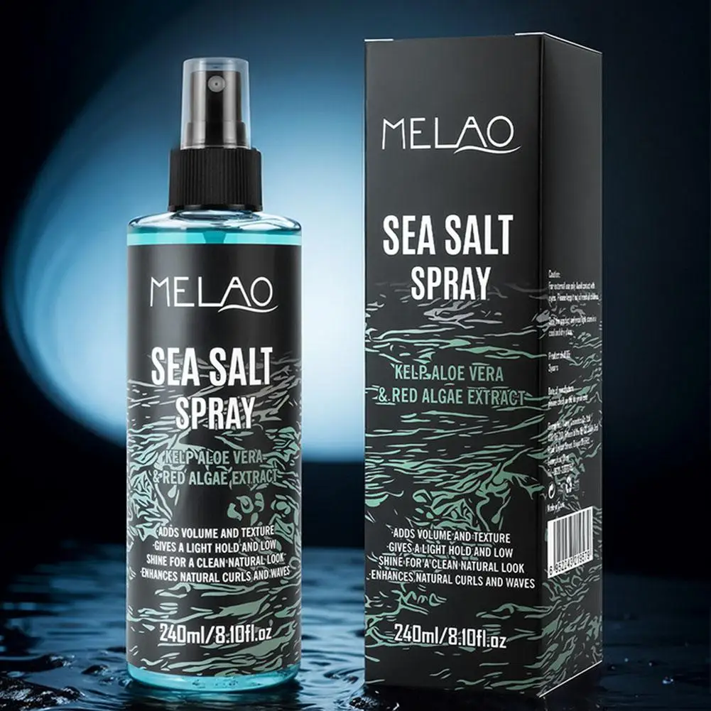 240ML Sea Salt Hair Styling Spray Improving Thickening Strong Holding Non Greasy Fluffy Volumizing ANTI-Sticky Hair Nourishing