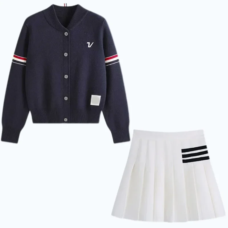 Autumn Golf Wear Women Luxury Brand Golf Sweater Korean Two Piece Set Women Clothes women workout jackets