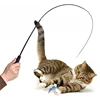 Extended telescopic cat stick Cat Toys 1.8m Scratch Resistant Pet Accessories Telescopic Fishing Rod with Feather for Active Cat 3