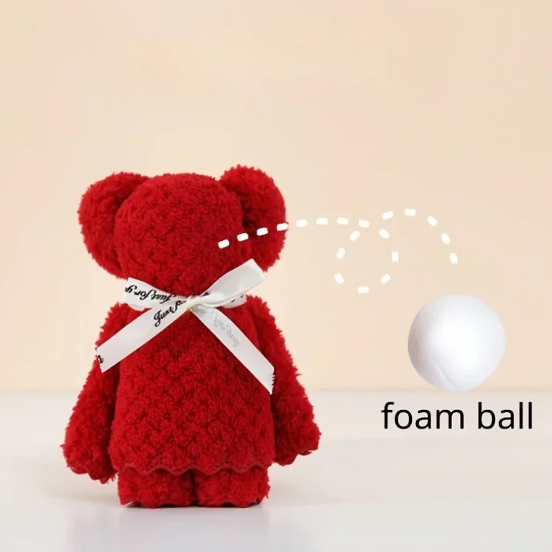 20pcs/10set Transparent Bag Teddy Bear Towel Gift Set - Perfect for Wedding Gifts, New Year's and Birthday Gifts