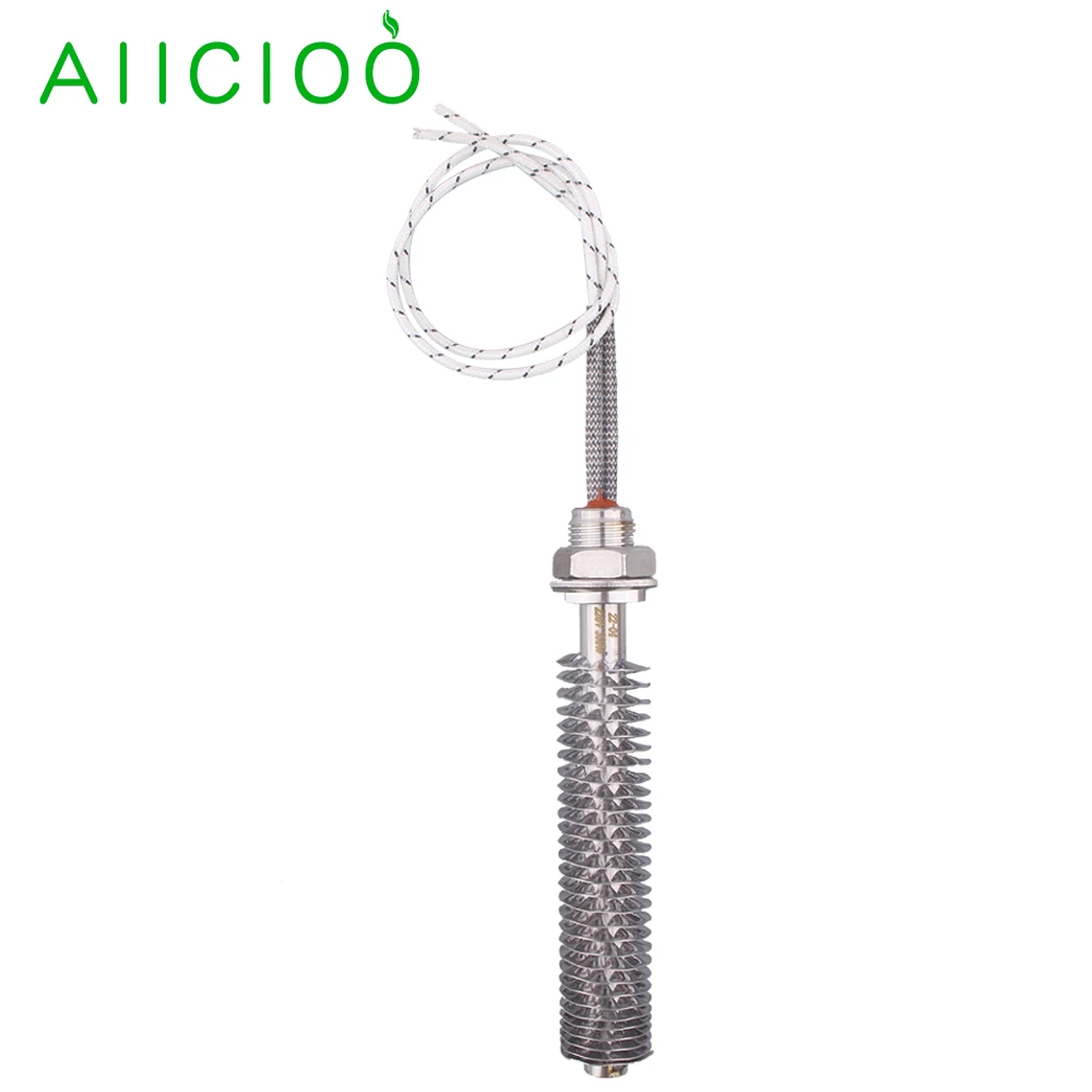 Cartridge Heaters 220V Electric Exchanger Finned Heater Air Heating Element Cartridge Radiator M18 Thread 300W 500W 800W 1KW