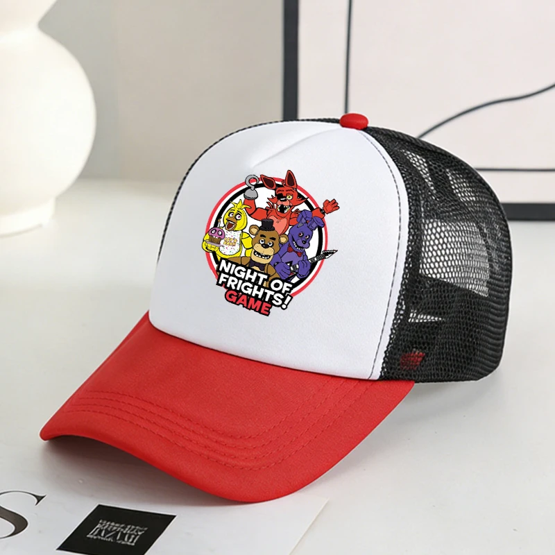 Five Nights at Freddy's Themed Mesh Baseball Cap - Cartoon Sports Hat