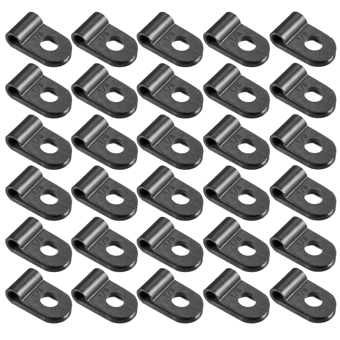 30Pcs 3.1/5.3/7.9/15.8/19.4mm Nylon R-type Cable Clamp Organizer Cord Clips White/Black for Wire Management cable organizer cable clip cable clamp