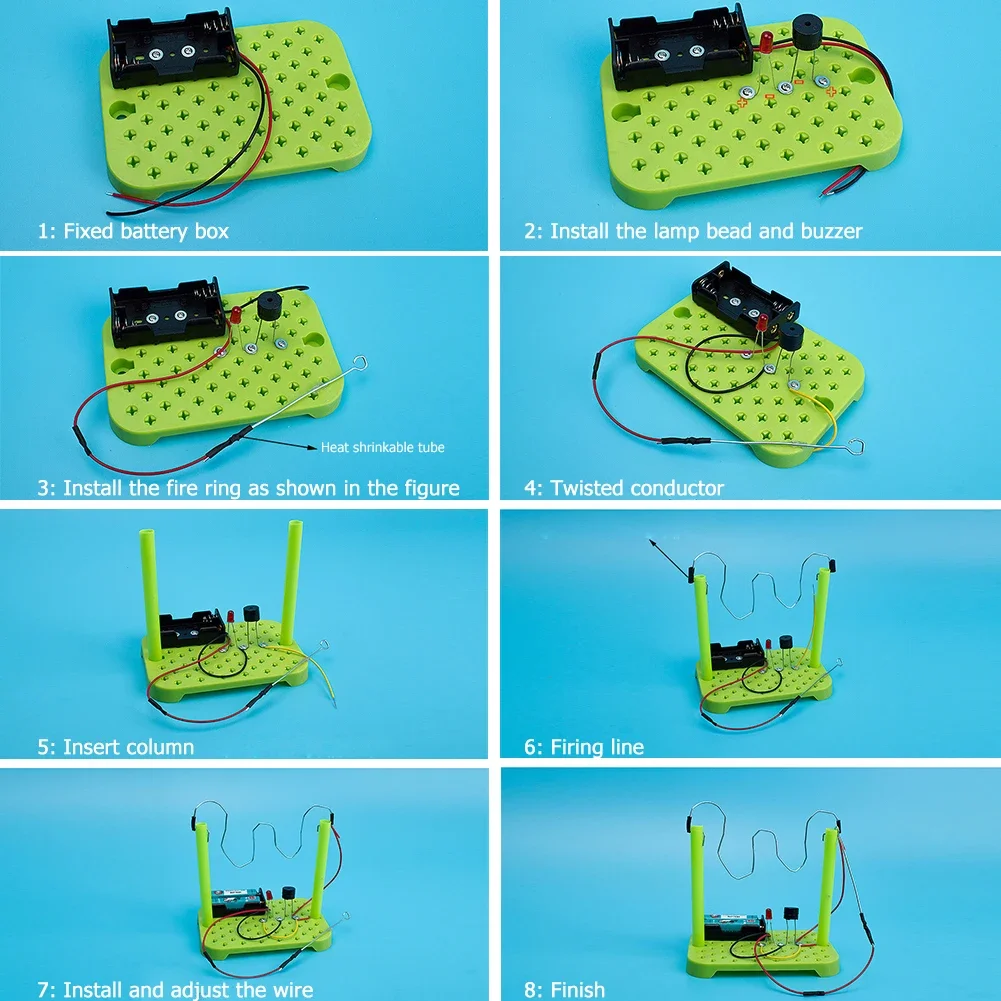 Kids DIY Science Toys Physical Scientific Experiments Circuit Kit ABS Electronic Components Children Educational Manual Toys