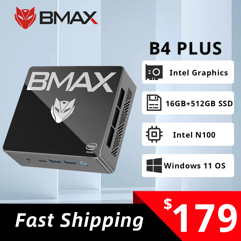 BMAX B4 Plus Mini PC Windows 11 pro