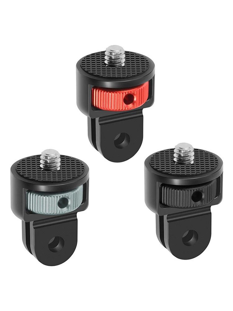 고품질 알루미늄 카메라 미니 삼각대 어댑터 마운트 CNC 변환 어댑터, GoPro Hero 10 9 Insta360 및 기타 표준 1/4 Acc