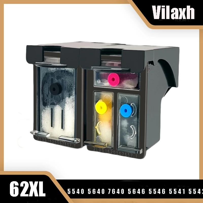 Vilaxh 62Xl 62 Xl Cartuccia Di Inchiostro Per Hp 62 Envy 5540 5640 7640 5646 5546 5541 5542 5543 5544 5545 5547 5548 5642 Stampante