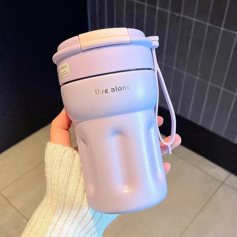 

Vacuum Double Drink Cup with High Value and Simple Coffee Cups Convenient for Girls To Travel with Insulated Cups Thermos