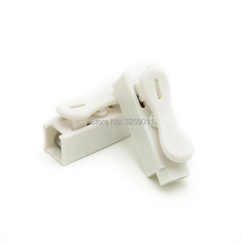 

100PCS Spring Wire Connectors Electrical Cable Clamp Wiring Terminal Block ZQ-1P Row Column Push Butt LED lamps 1 pin