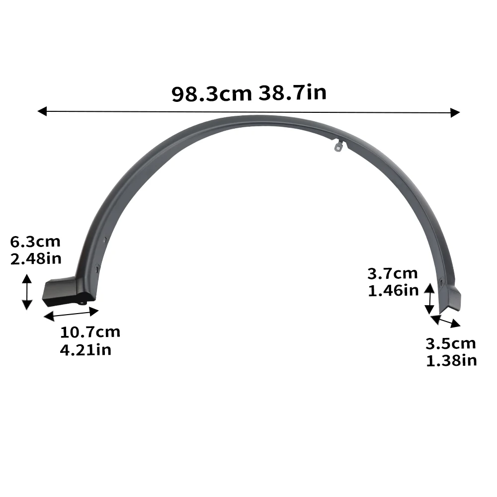 ? 닛산 무라노 2015-2022용 프론트 휠 아이브로우 펜더 머드가드, 펜더 플레어 교체 휠 아치 몰딩 트림 자동차 부품