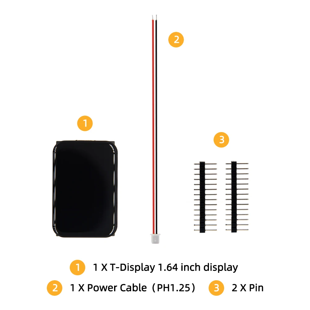 ® T-Display-S3 ESP32-S3 AMOLED 1.64-inch ICNA3311 Touch Display Screen Flash-16M