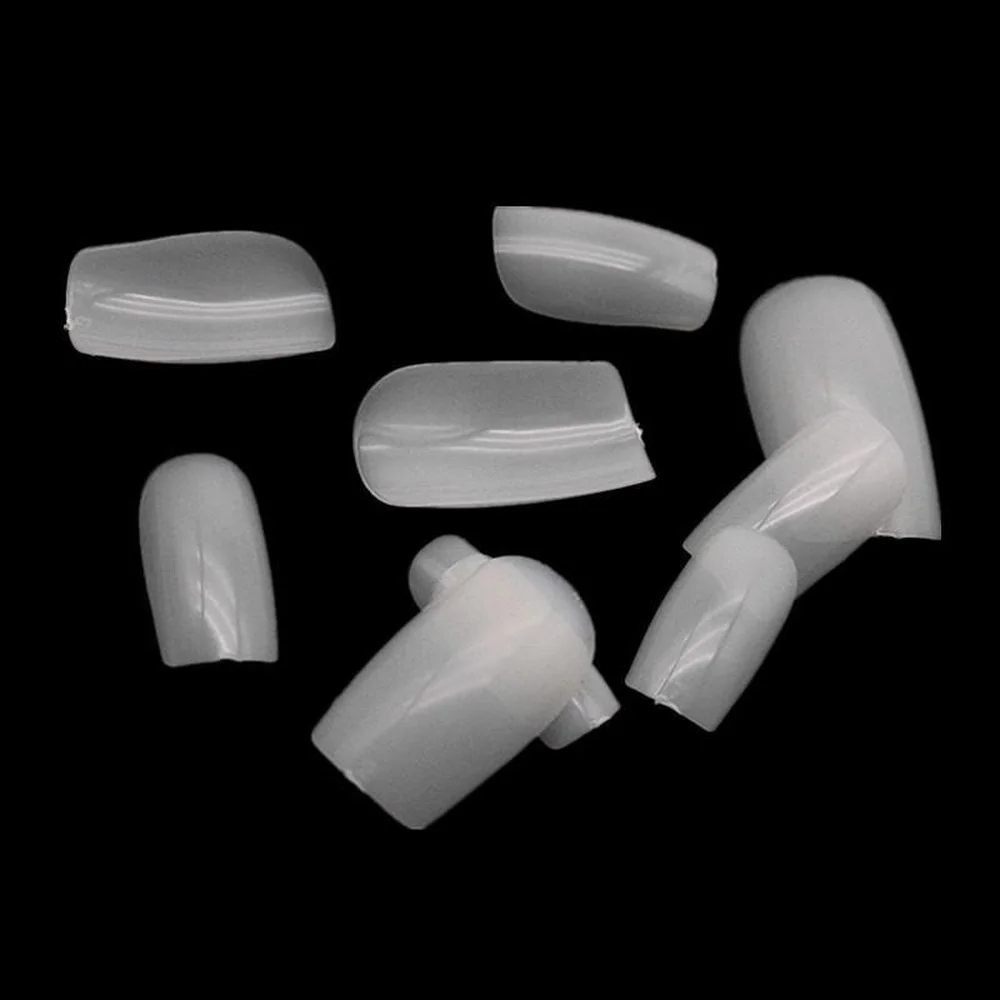 600pcs/pack Square False Toe Acrylic Uv Gel Toenail Fake Nails