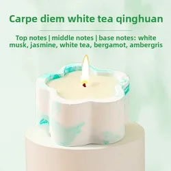 Floral Aromatherapy Candle - Plant - Based Wax for Home Decor & Relaxation (A - 30g)