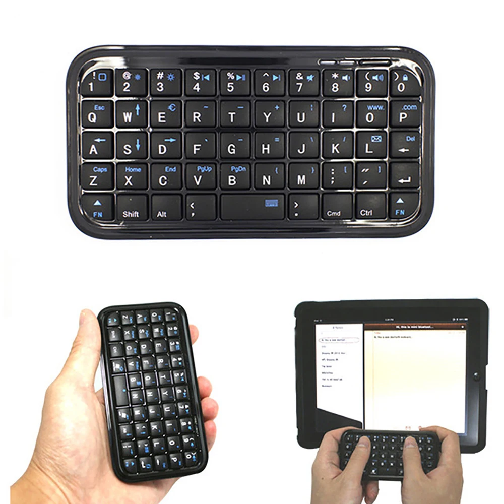 

Mini Bluetooth-compatible 3.0 Keyboard Rechargeable Slim Travel Size Wireless Keypad Small Portable 49 Keys Keyboard