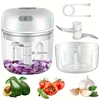 Electric garlic mincer, 250ml /100ML, cordless food processor for ginger peppers, fruit meat spices, beans 4