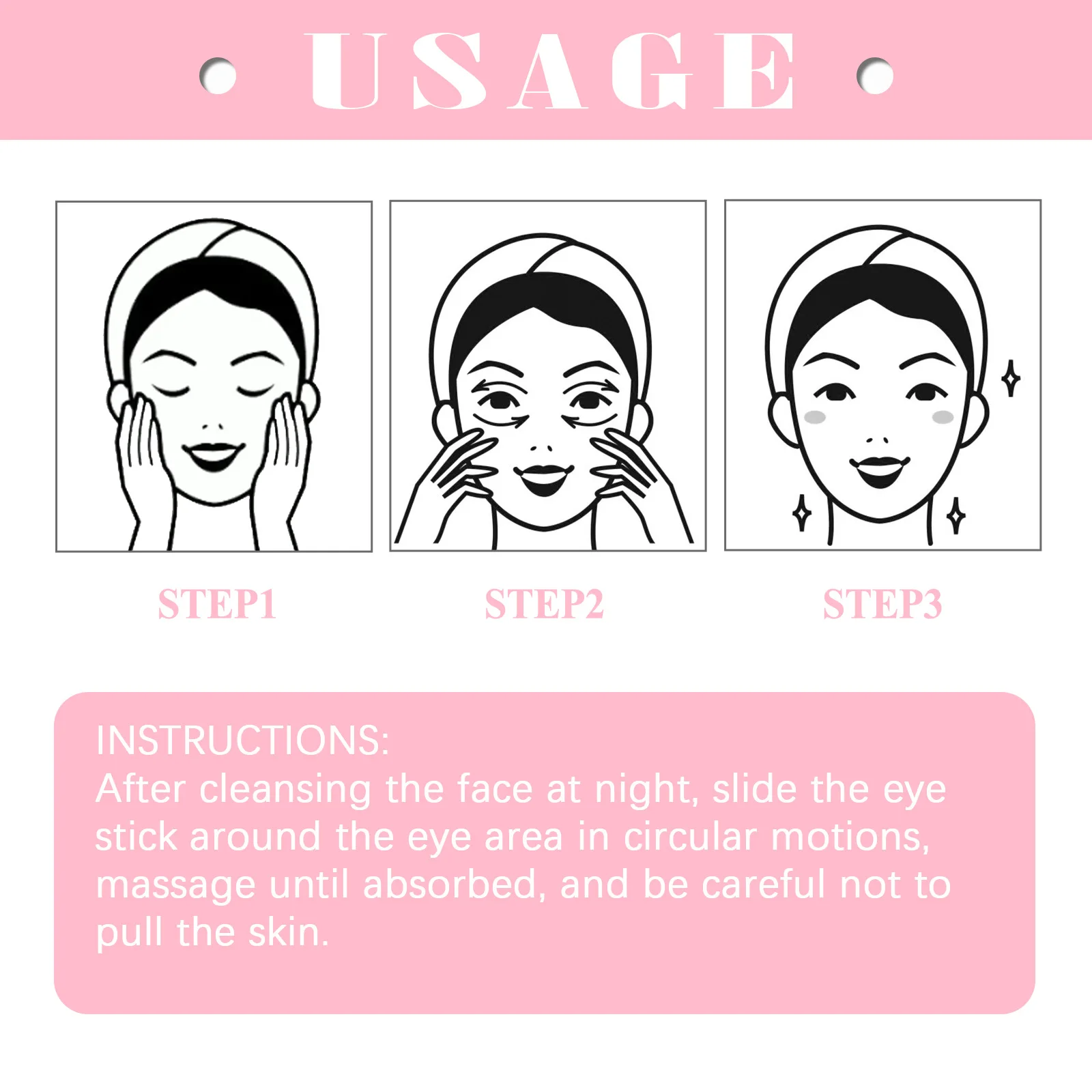 Retinol-Augencreme für Facelifting, feuchtigkeitsspendender Balsamstift, Anti-Falten, Anti-Schwellungen, Augenringe entfernen, Augentaschen, Pflege, weiblich_voghion.com