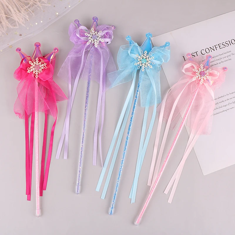 1PC Cute Dreamlike Five Pointed Star Fairy Wand Girl Birthday Party Cosplay Props Toy Princess Magic Fairy Cane Kids Girls Gift