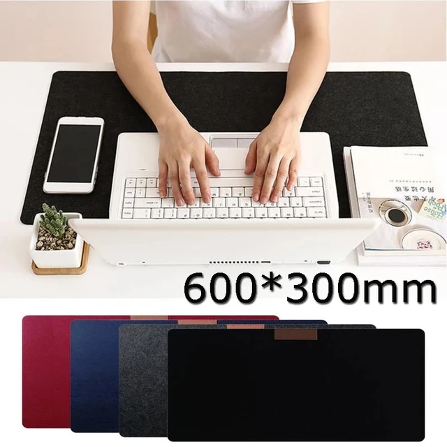 Tapis de souris en feutre de laine, 600x300mm, pour ordinateur de bureau,  table, clavier, grand format - AliExpress