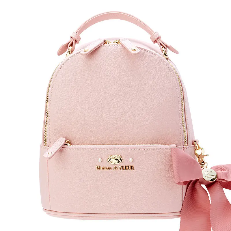 

Sanrio Cinnamoroll Kuromi Mymelody Kawaii New Pu Backpack Cute Cartoon S Girl Backpack Japanese and Korean Student Backpack