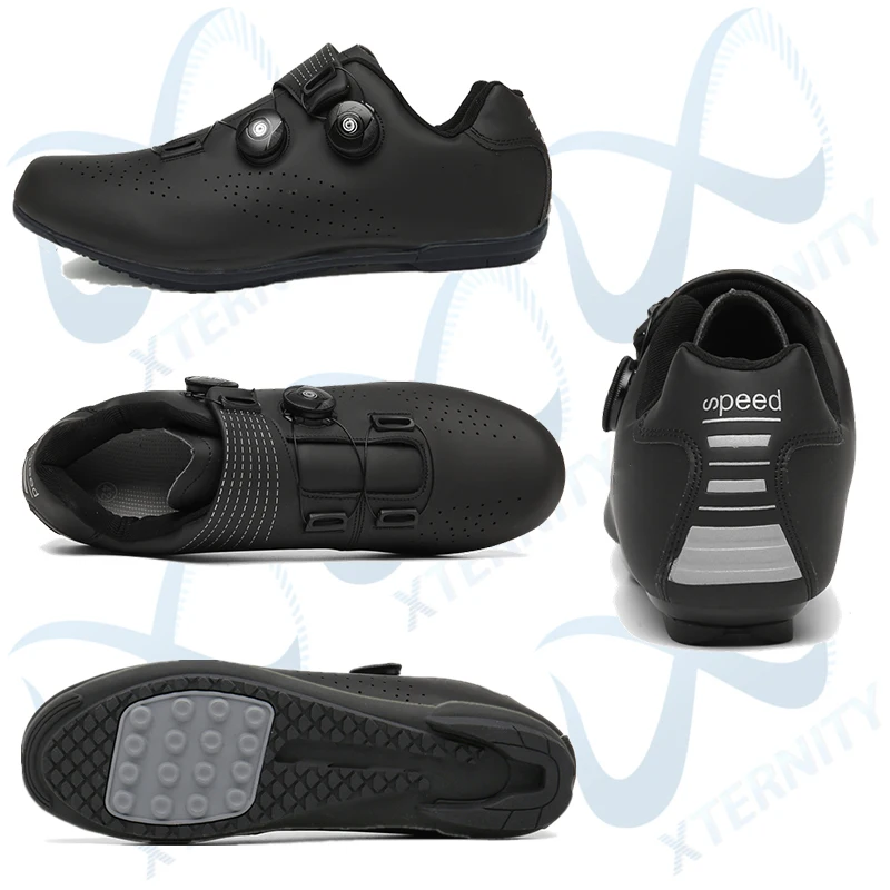 2025 Men Non-Locking Cycling Shoes Without Cleats Road Bicycle Sneaker Cleatless Mountain Bike Shoes MTB Flat Pedal Shoes Women 2